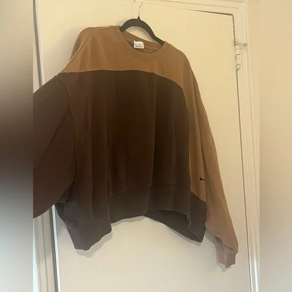 Nike Brown Colorblock Sweatshirt - XXL - Picture 3 of 9